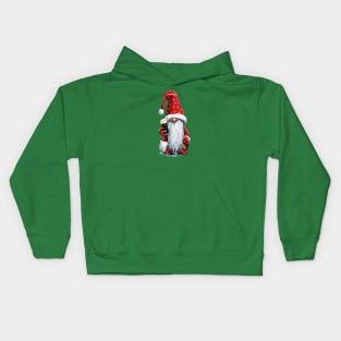 Festive Gnome Holding A Glass Of‎ Irish Dry Stout Kids Hoodie